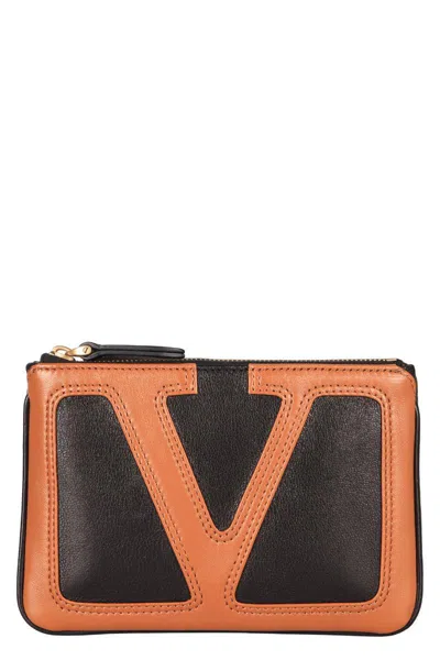 Valentino Garavani Viva Superstar Coin Purse In Black