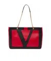 Valentino Large Shopping Bag "viva Superstar" In Red