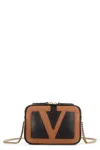 Valentino Versatile Shoulder Bag And Chain Strap In Brown