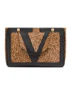Valentino Garavani Viva Superstar Medium Shopping Bag In Calfskin With Pony Effect In Brown