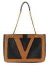 Valentino Garavani Viva Superstar Midi Shopping Bag In Brown