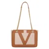 Valentino Large Canvas And Leather Viva Superstar Tote Bag In Multi