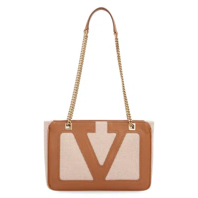 Valentino Garavani Viva Superstar Piccola Tote Bag In Brown