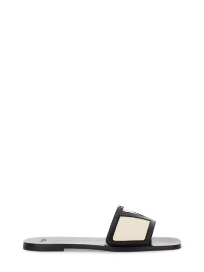 Valentino Garavani Viva Superstar Slide Sandal In Nappa Leather In Multi