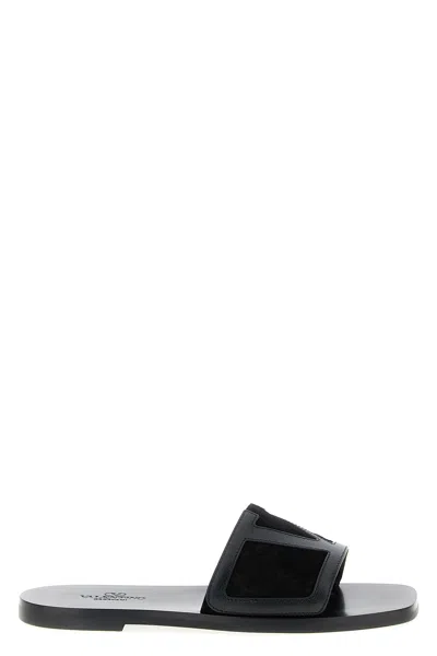 Valentino Garavani Superstar Leather Sandals For Modern Elegance In Black