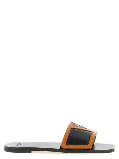 Valentino Garavani Viva Superstar Slides In Brown