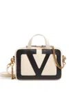 Valentino Viva Superstar Small Two-tone Leather Shoulder Bag In White