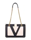 Valentino Garavani Garavani Viva Superstar Medium Nappa Leather Shopping Bag Woman Butter/black Uni