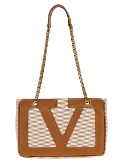 Valentino Garavani Women's Small Tote Viva Superstar In Beige