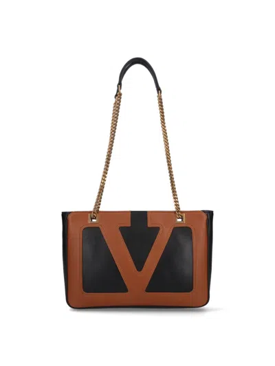 VALENTINO GARAVANI VALENTINO GARAVANI "VIVA SUPERSTAR" SMALL TOTE BAG – BLACK