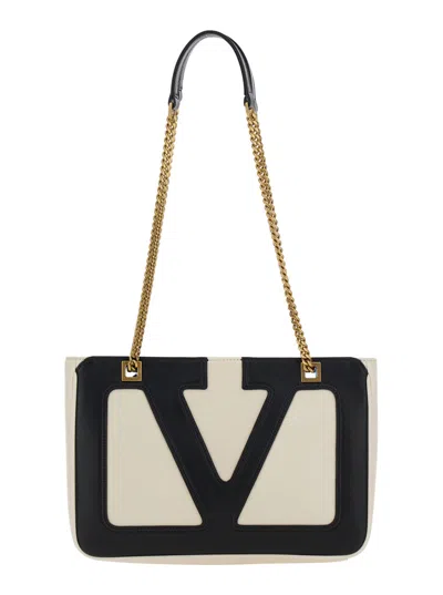 Valentino Garavani Valentino Viva Superstar Bag Butter And Black In Neutrals
