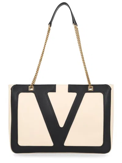 Valentino Garavani Viva Superstar Tote Bag In White