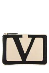 Valentino Chain Strap Shopper Featuring External Pocket In White