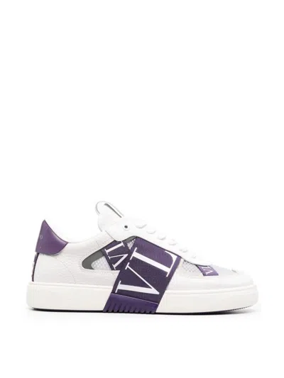 Valentino Garavani Vl7n Logo Low-top Sneakers In White