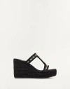 Valentino Garavani Vl7n Sneaker In Banded Calfskin Leather Woman White/pink 40.5 In ブラック