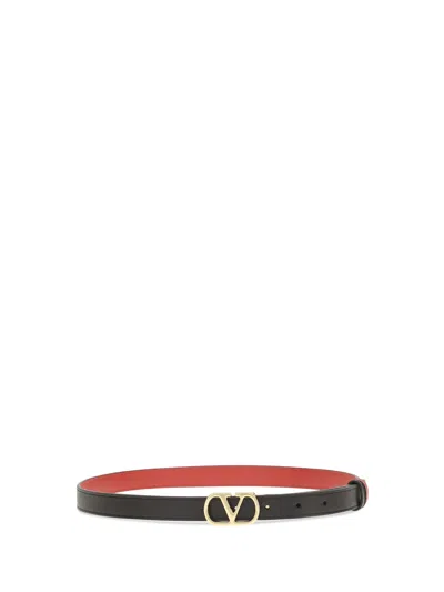 Valentino Garavani Vlogo Belt In Black