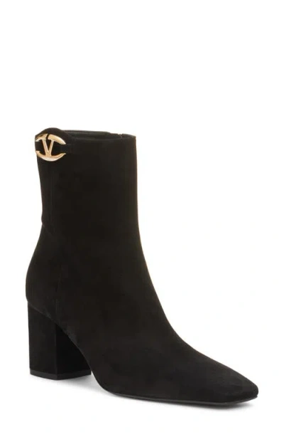 Valentino Garavani Vlogo The Bold Edition Suede Ankle Boot 70mm Woman Black 40