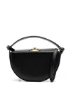 Valentino Vlogo Signature Leather Crossbody Bag In Black