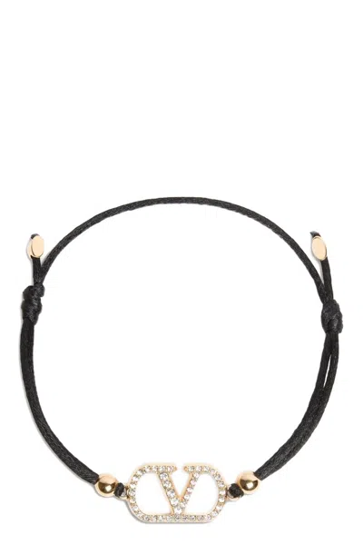 Valentino Garavani 'vlogo' Bracelet In Black