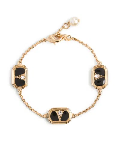 Valentino Garavani Vlogo Bracelet In Gold