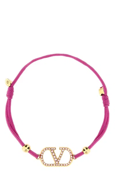 Valentino Garavani 'vlogo' Bracelet In Pink