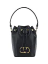 Valentino Garavani Mini Vlogo Signature Bucket Bag In Nappa Leather Woman Black Uni In Nero