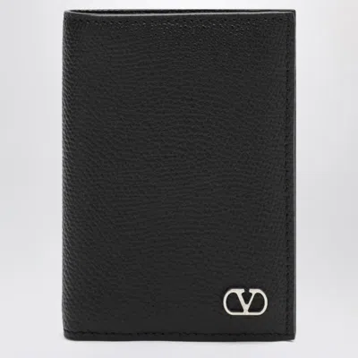 Valentino Garavani Vlogo Card Holder In Black