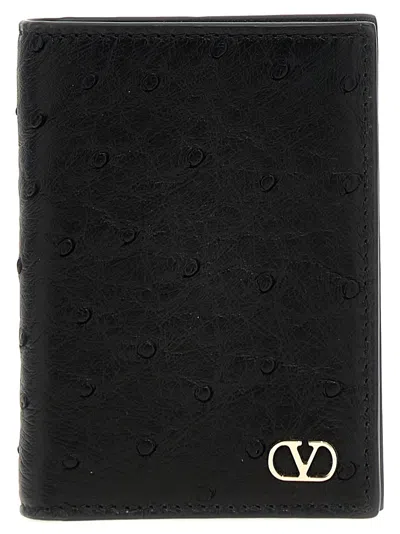 Valentino Garavani Vlogo Cardholder In Black