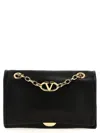 Valentino Garavani  Garavani 'v Logo Chain' Shoulder Bag In Black