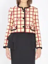Valentino Casual Jacket With Contrast Trim And Pockets In Multi