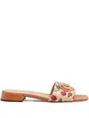 Valentino Garavani Vlogo Signature Slide Sandal In Multi