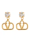 Valentino Garavani Vlogo Signature Pendant Earrings In Gold