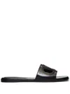 Valentino Vlogo Cutout Leather Sandal