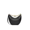 Valentino Garavani Vlogo Moon Medium Grained Leather Shoulder Bag In Black