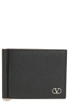Valentino Garavani Vlogo Leather Bifold Wallet In Black