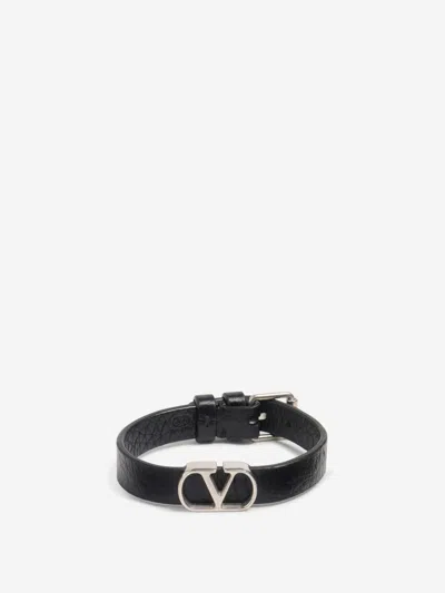 VALENTINO GARAVANI VALENTINO GARAVANI VLOGO LEATHER BRACELET