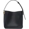 Valentino Nappa Leather Bucket Vlogo Bag In 0no Nero