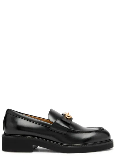 VALENTINO GARAVANI VALENTINO GARAVANI VLOGO LOCKER LEATHER LOAFER