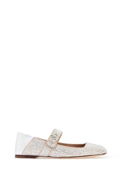 Valentino Garavani Vlogo Locker Mary-jane Women In Silver