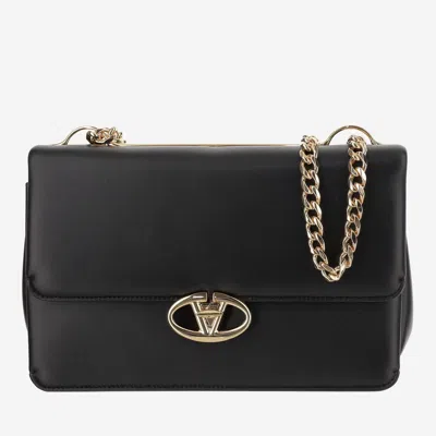 Valentino Garavani Vlogo Signature Shoulder Bag In Black