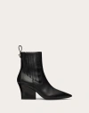 Valentino Vlogo Ankle Boots With Geometric Heel In Black