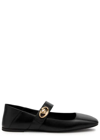 VALENTINO GARAVANI VALENTINO GARAVANI VLOGO MARY JANE LEATHER FLATS