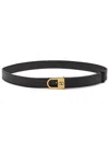 Valentino Garavani Vlogo Signature Belt In Shiny Calfskin 30 Mm With Enamelled Logo Detail Woman Bla In Black