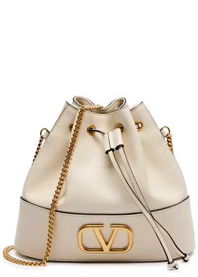 VALENTINO GARAVANI VALENTINO GARAVANI VLOGO MINI LEATHER BUCKET BAG