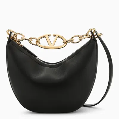 Valentino Garavani Vlogo Moon Black Mini Hobo Bag