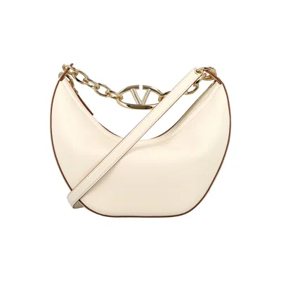 Valentino Garavani Vlogo Moon Small Bag In White