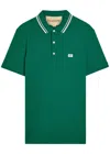 Valentino Polo Jersey Regular Embroidered Dreamatic In Green