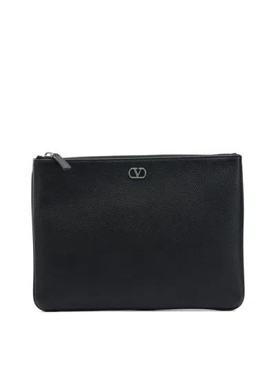 Valentino Garavani "vlogo" Pouch In Black