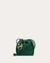 Valentino Garavani Vlogo Pouf Nappa Leather Mini Bucket Bag Woman Green Uni
