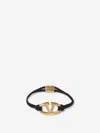 Valentino Garavani Vlogo Rope Bracelet In Gold